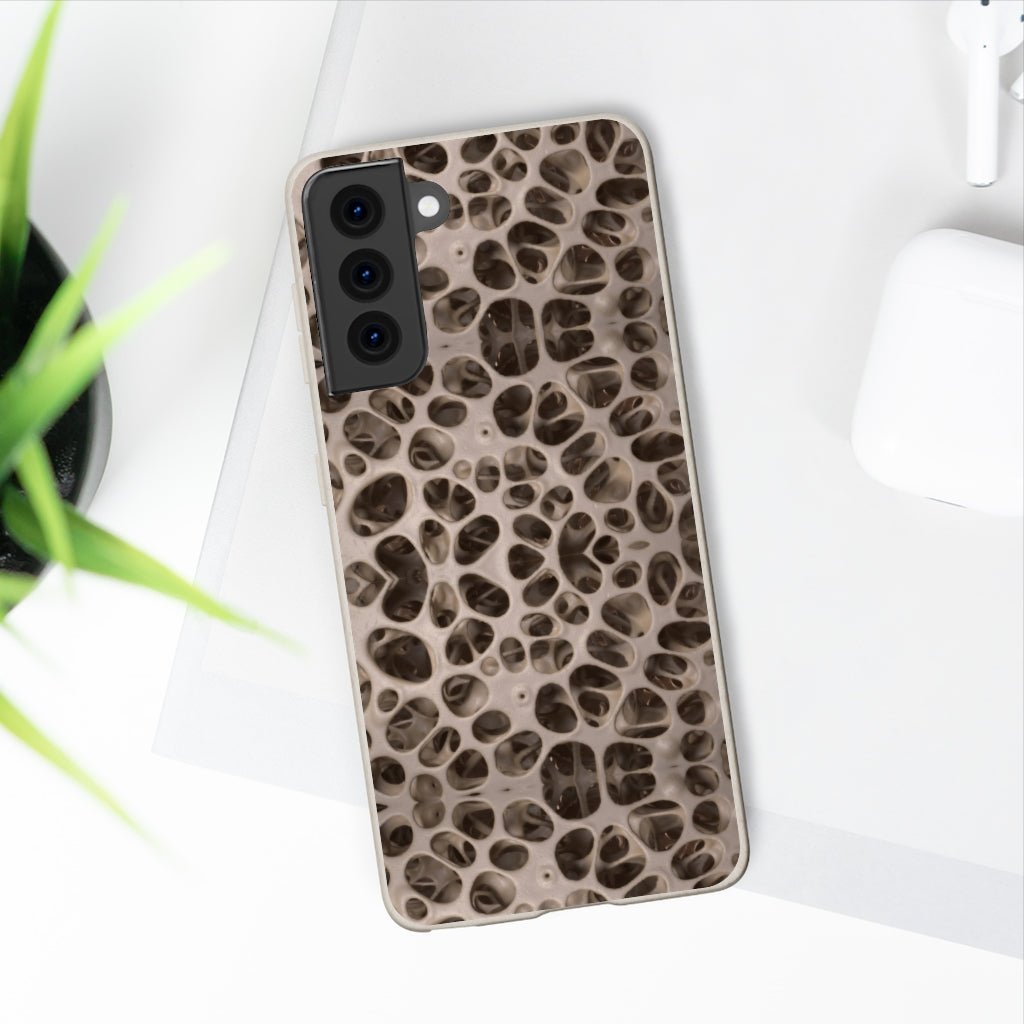 Biodegradable Phone Cases - Microscopic Bones Tissue - Medical Design - Medical Arts Shop