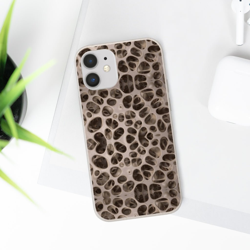 Biodegradable Phone Cases - Microscopic Bones Tissue - Medical Design - Medical Arts Shop