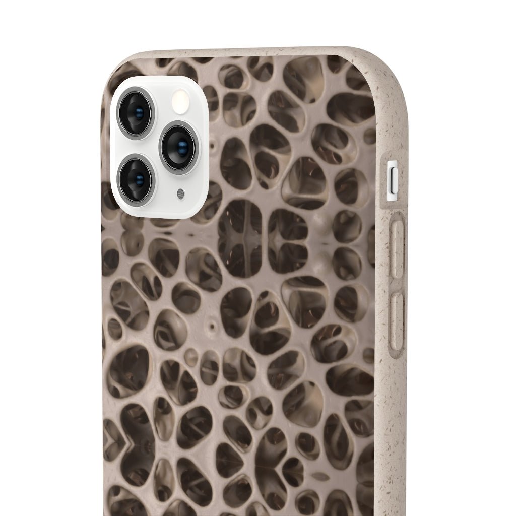 Biodegradable Phone Cases - Microscopic Bones Tissue - Medical Design - Medical Arts Shop