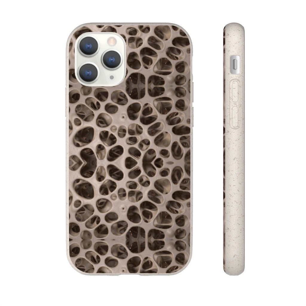 Biodegradable Phone Cases - Microscopic Bones Tissue - Medical Design - Medical Arts Shop