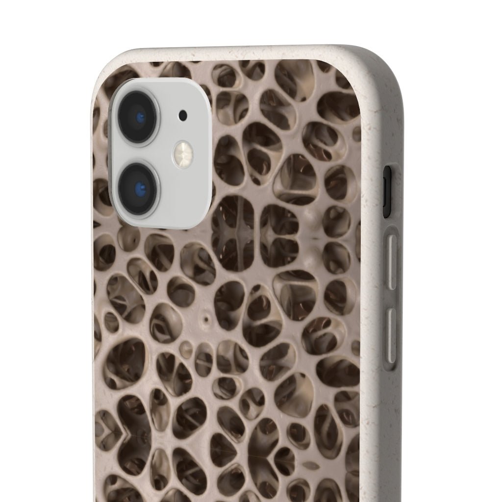 Biodegradable Phone Cases - Microscopic Bones Tissue - Medical Design - Medical Arts Shop