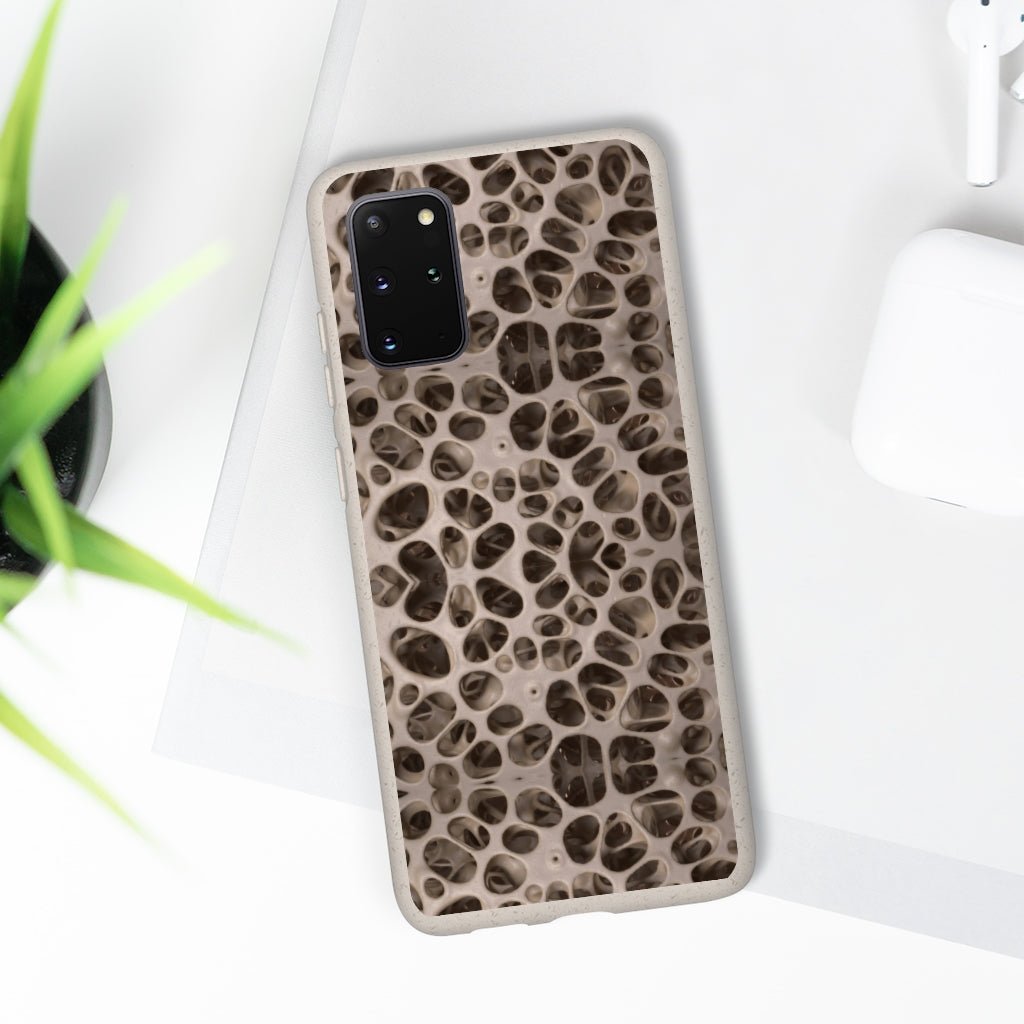 Biodegradable Phone Cases - Microscopic Bones Tissue - Medical Design - Medical Arts Shop