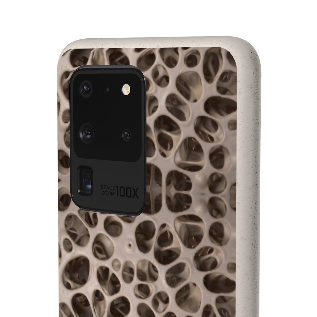Biodegradable Phone Cases - Microscopic Bones Tissue - Medical Design - Medical Arts Shop