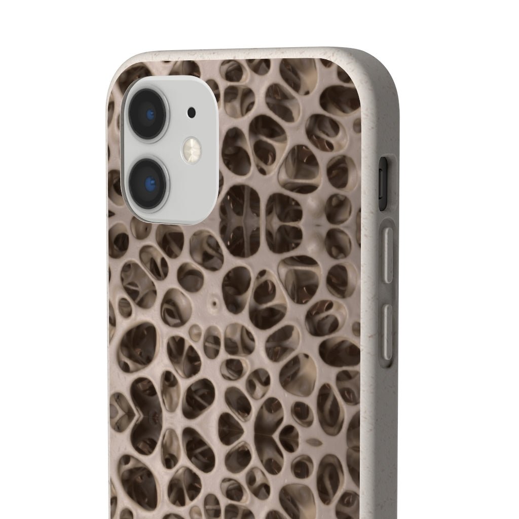 Biodegradable Phone Cases - Microscopic Bones Tissue - Medical Design - Medical Arts Shop