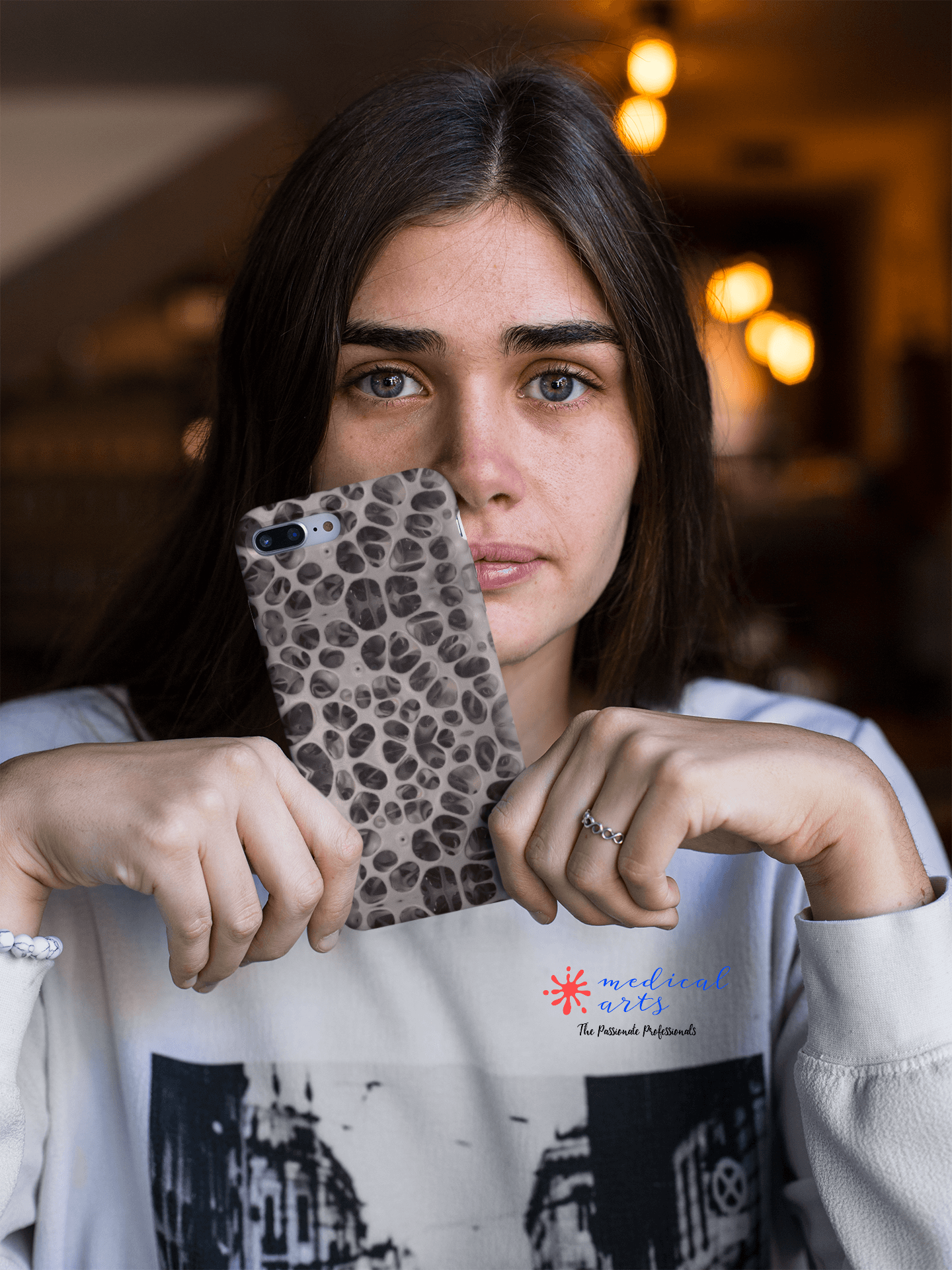 Biodegradable Phone Cases - Microscopic Bones Tissue - Medical Design - Medical Arts Shop