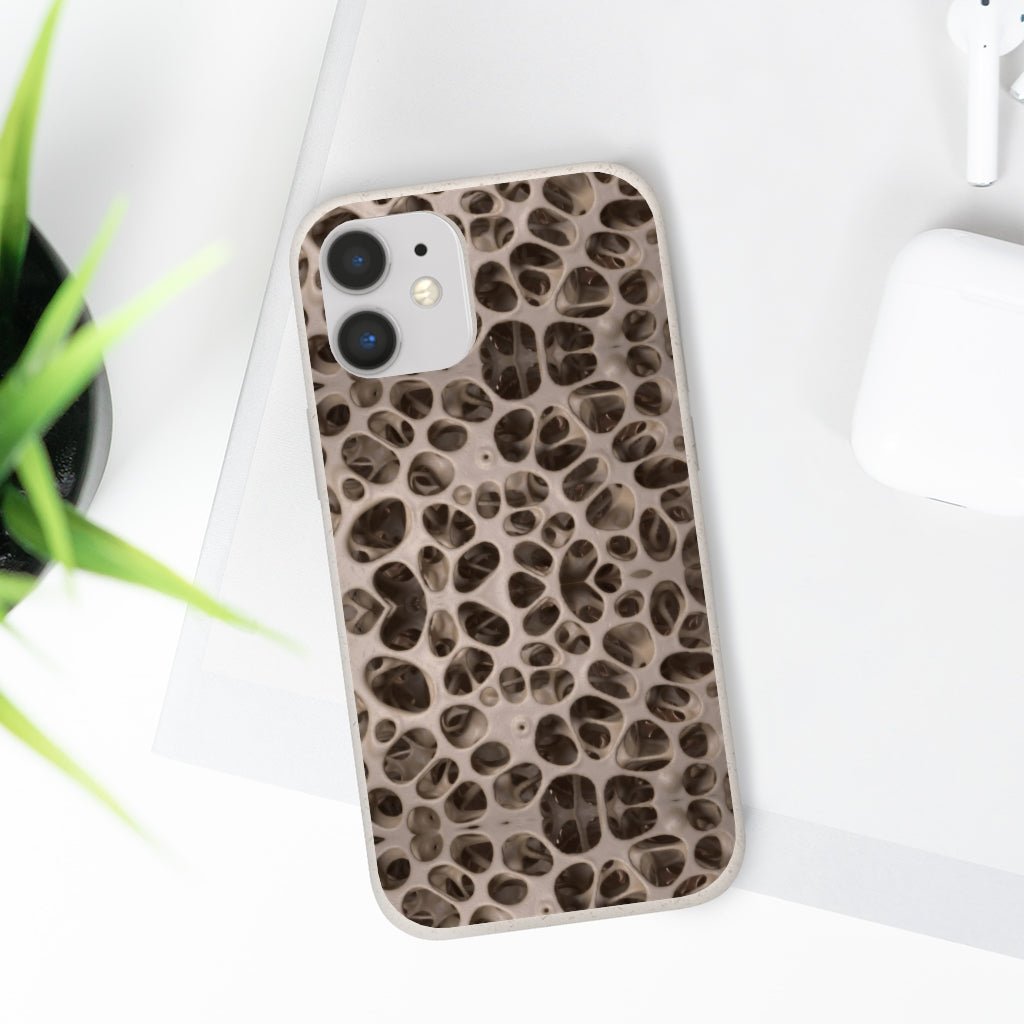 Biodegradable Phone Cases - Microscopic Bones Tissue - Medical Design - Medical Arts Shop