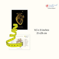 Metallic Foil Prints - Heart's Anatomy - Personalized - Medical Arts Foils Posters, Prints, & Visual Artwork Medical Arts