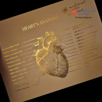 Metallic Foil Prints - Heart's Anatomy - Personalized - Medical Arts Foils Posters, Prints, & Visual Artwork Medical Arts