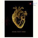 Metallic Foil Prints - Heart's Anatomy - Personalized - Medical Arts Foils Posters, Prints, & Visual Artwork Medical Arts